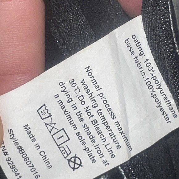 SBetro Black Shiny Lined Polyurethane Pants Small Long - Picture 5 of 6